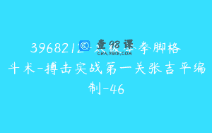 3968212-太极拳拳脚格斗术-搏击实战第一关张吉平编制-46