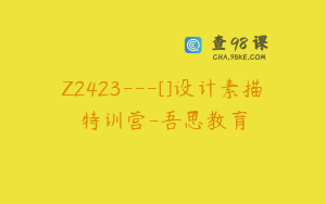 Z2423---[]设计素描特训营-吾思教育
