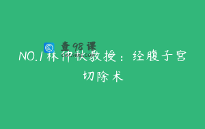 NO.1林仲秋教授：经腹子宫切除术