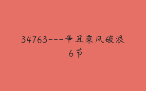 34763---辛丑乘风破浪-6节