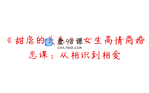 《甜虐的关系》-女生高情商婚恋课：从相识到相爱