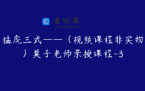 猛虎三式——（视频课程非实物）莫子老师亲授课程-3