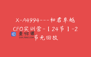 X-A4994---和君卓越CFO实训营-【24节】-2节无回放
