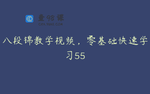 八段锦教学视频，零基础快速学习55