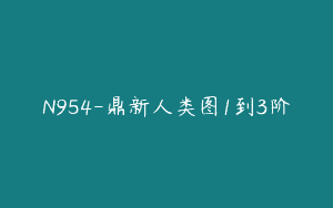N954-鼎新人类图1到3阶