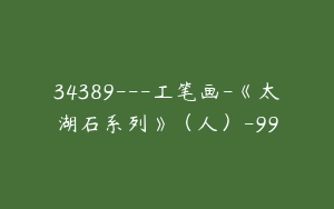 34389---工笔画-《太湖石系列》（人）-99
