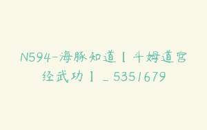 N594-海豚知道【斗姆道宫经武功】_5351679
