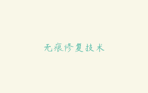 无痕修复技术