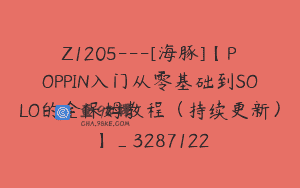 Z1205—[海豚]【POPPIN入门从零基础到SOLO的全保姆教程（持续更新）】_3287122