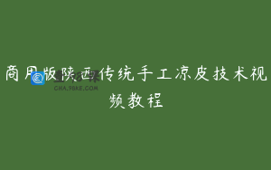 商用版陕西传统手工凉皮技术视频教程