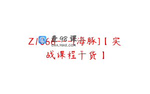 Z1066---[海豚]【实战课程干货】