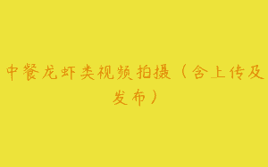 中餐龙虾类视频拍摄（含上传及发布）