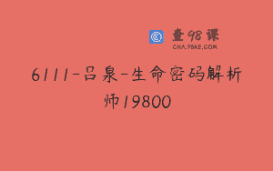 6111-吕泉-生命密码解析师19800