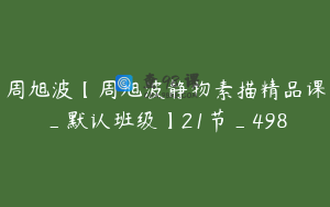 周旭波【周旭波静物素描精品课_默认班级】21节_498
