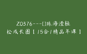 Z0376---[]陈海滢轻松成长圈【15合1精品年课】