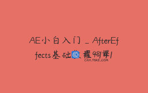 AE小白入门_AfterEffects基础教程-141