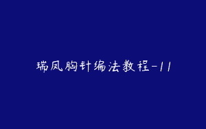 瑞凤胸针编法教程-11