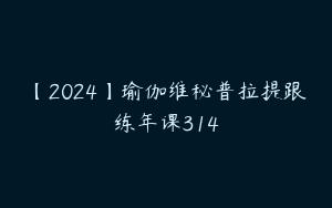 【2024】瑜伽维秘普拉提跟练年课314