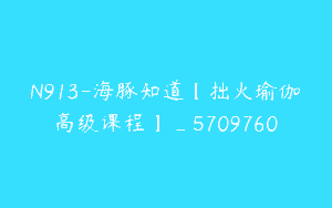 N913-海豚知道【拙火瑜伽高级课程】_5709760