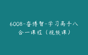6008-睿博智-学习高手八合一课程（视频课）