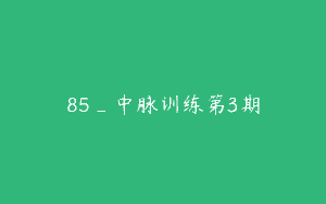 85_中脉训练第3期