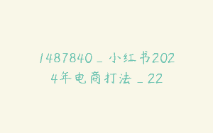 1487840_小红书2024年电商打法_22