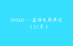 34360---蓝海电商课程-【27节】