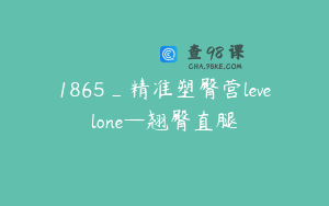 1865_精准塑臀营levelone—翘臀直腿