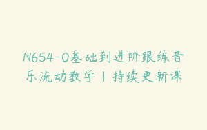 N654-0基础到进阶跟练音乐流动教学｜持续更新课