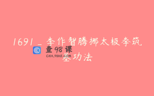 1691_李作智腾挪太极拳筑基功法
