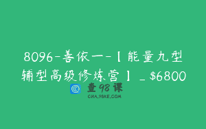 8096-善依一-【能量九型辅型高级修炼营】_$6800
