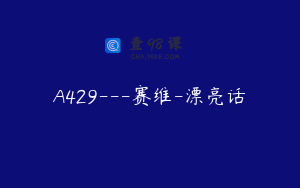 A429---赛维-漂亮话