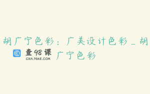 胡广宁色彩：广美设计色彩_胡广宁色彩