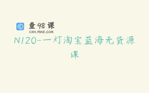 N120-一灯淘宝蓝海无货源课