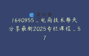 1640955_电商技术每天分享最新2025专栏课程_57