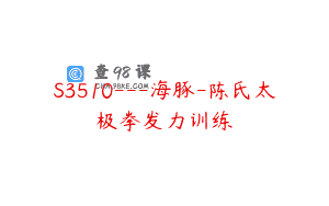 S3510—海豚-陈氏太极拳发力训练