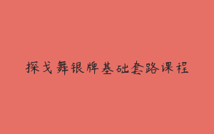 探戈舞银牌基础套路课程