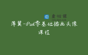 薄翼-iPad零基础插画头像课程
