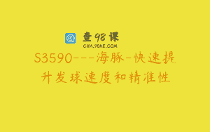 S3590—海豚-快速提升发球速度和精准性