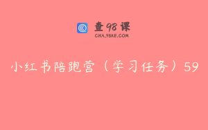 小红书陪跑营（学习任务）59