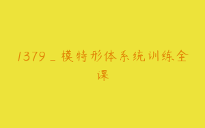 1379_模特形体系统训练全课