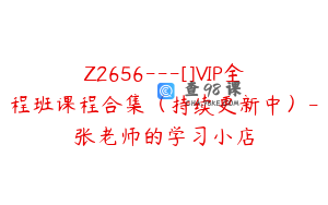 Z2656---[]VIP全程班课程合集（持续更新中）-张老师的学习小店