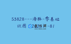 S3828---海豚-零基础识图（2025）-81