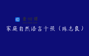 家庭自然语言干预（陈志良）