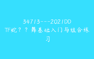 34713---2021DDTF蛇？？舞基础入门与组合练习