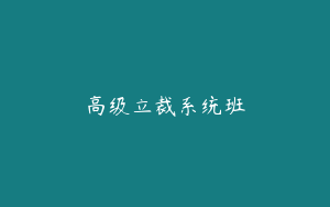 高级立裁系统班