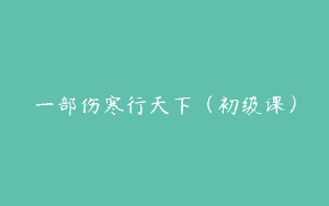 一部伤寒行天下（初级课）