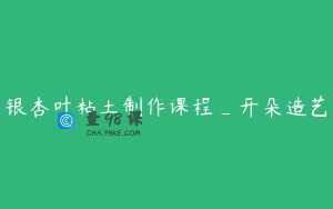 银杏叶粘土制作课程_开朵造艺