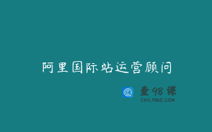 阿里国际站运营顾问