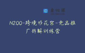 N200-跨境移花宫-竞品推广拆解训练营